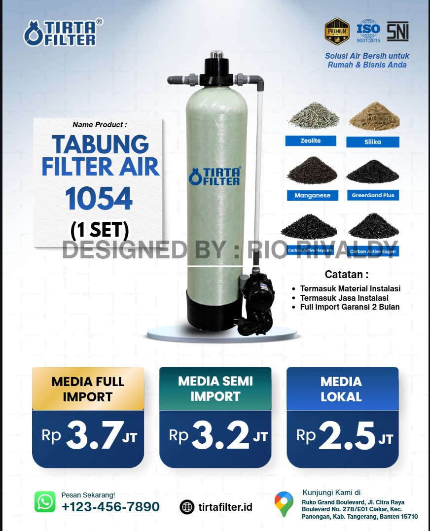 Paket Tabung Filter Air 1054" 1 set